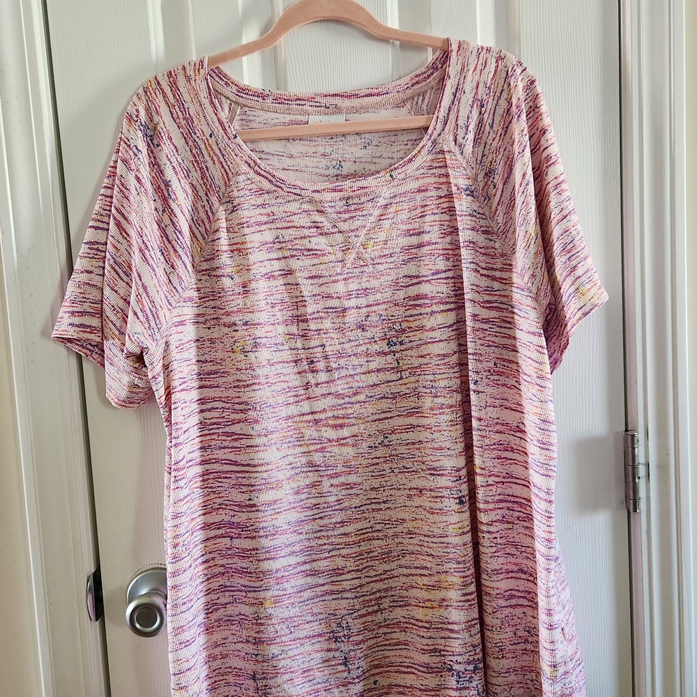 LuLaRoe Pink Boxy Short Sleeve T-Shirt